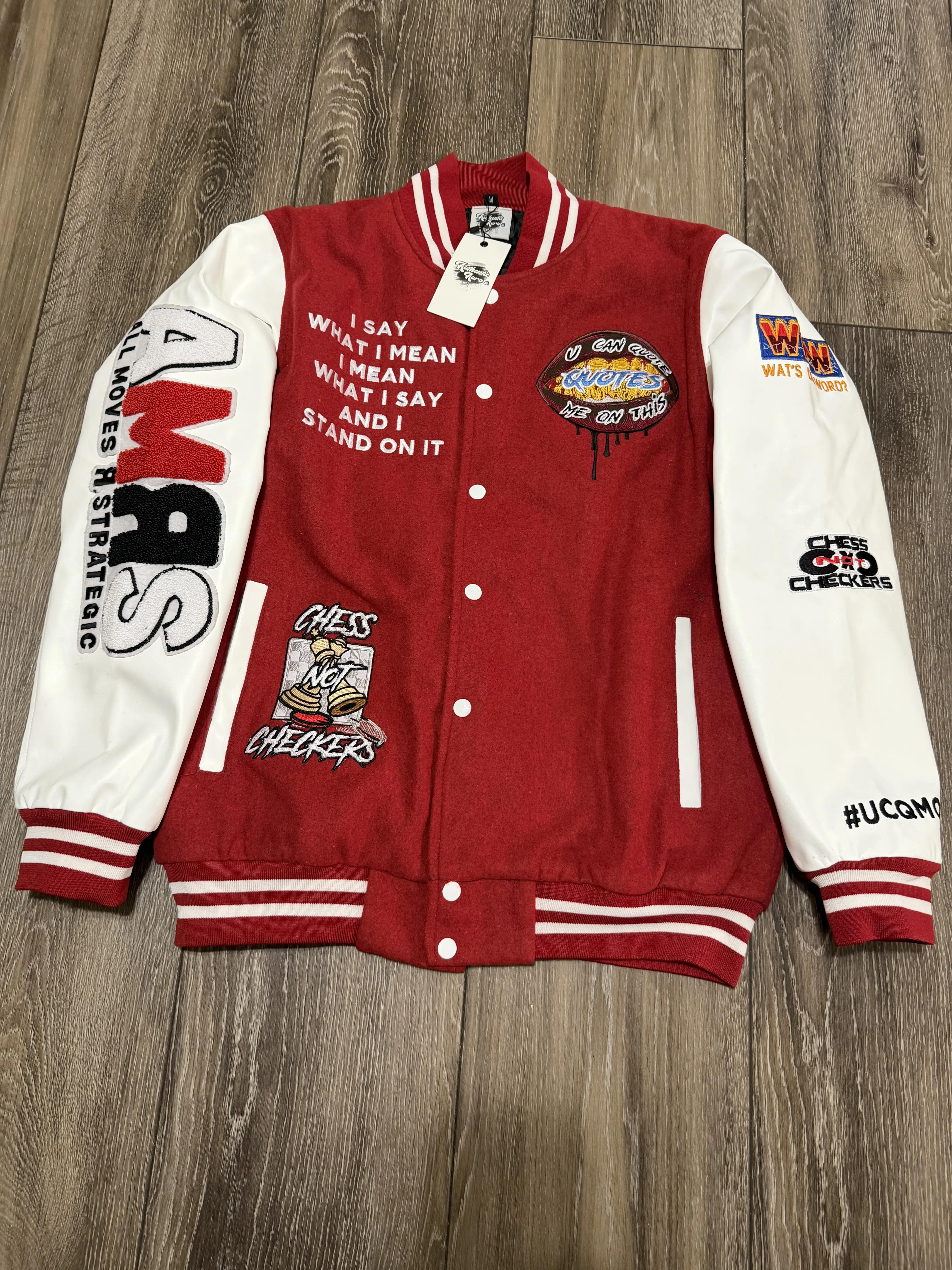 Varsity Jacket with Custom Patches and Unique Design for Versatile Everyday Wear - Stylish Choice for Casual Outings and Special Events