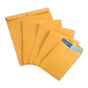 Business Source  Clasp Envelopes- 28 lb.- 9in.x12in.- Brown Kraft