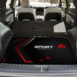 1pc Sport Printed Car Trunk Mat, Durable Polyester Floor Liner, Fits Most Models, Safe and Practical, Ideal for Daily Travel and Cargo Storage, Car Floor Mats, Car Accessory