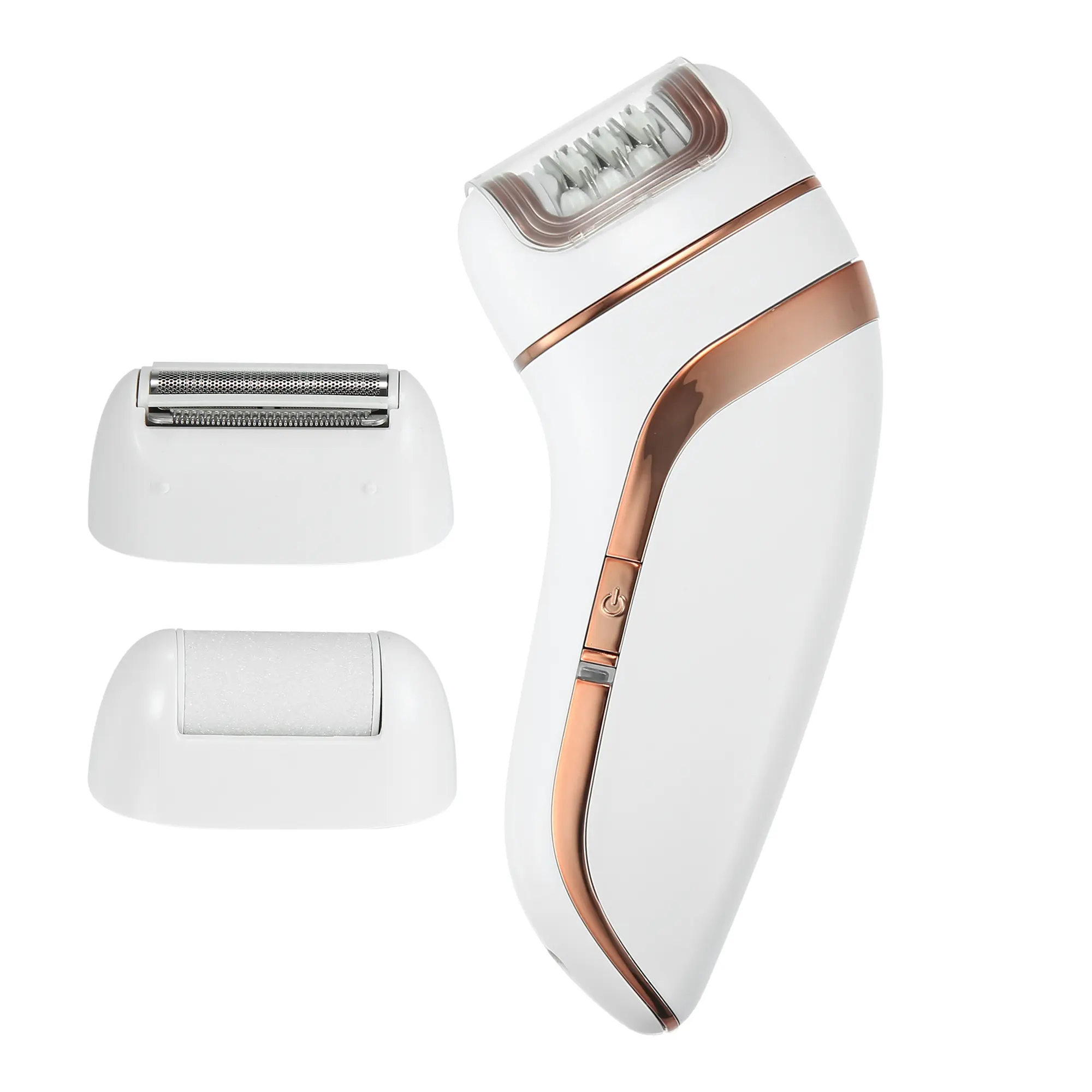 VOCOSTE Epilator for Women 3 in 1 Electric Hair Shaver Cordless Epilator Callous Removers Portable Rechargeable Hair Removal for Women White