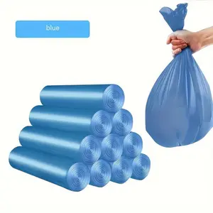 300/600 Blue Leak Proof Garbage Bags, Multi-purpose Disposable, Suitable for Kitchen, Bathroom, Office, and Commercial Use