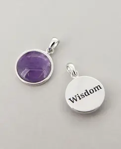 Wisdom Amethyst Sterling Silver Pendant