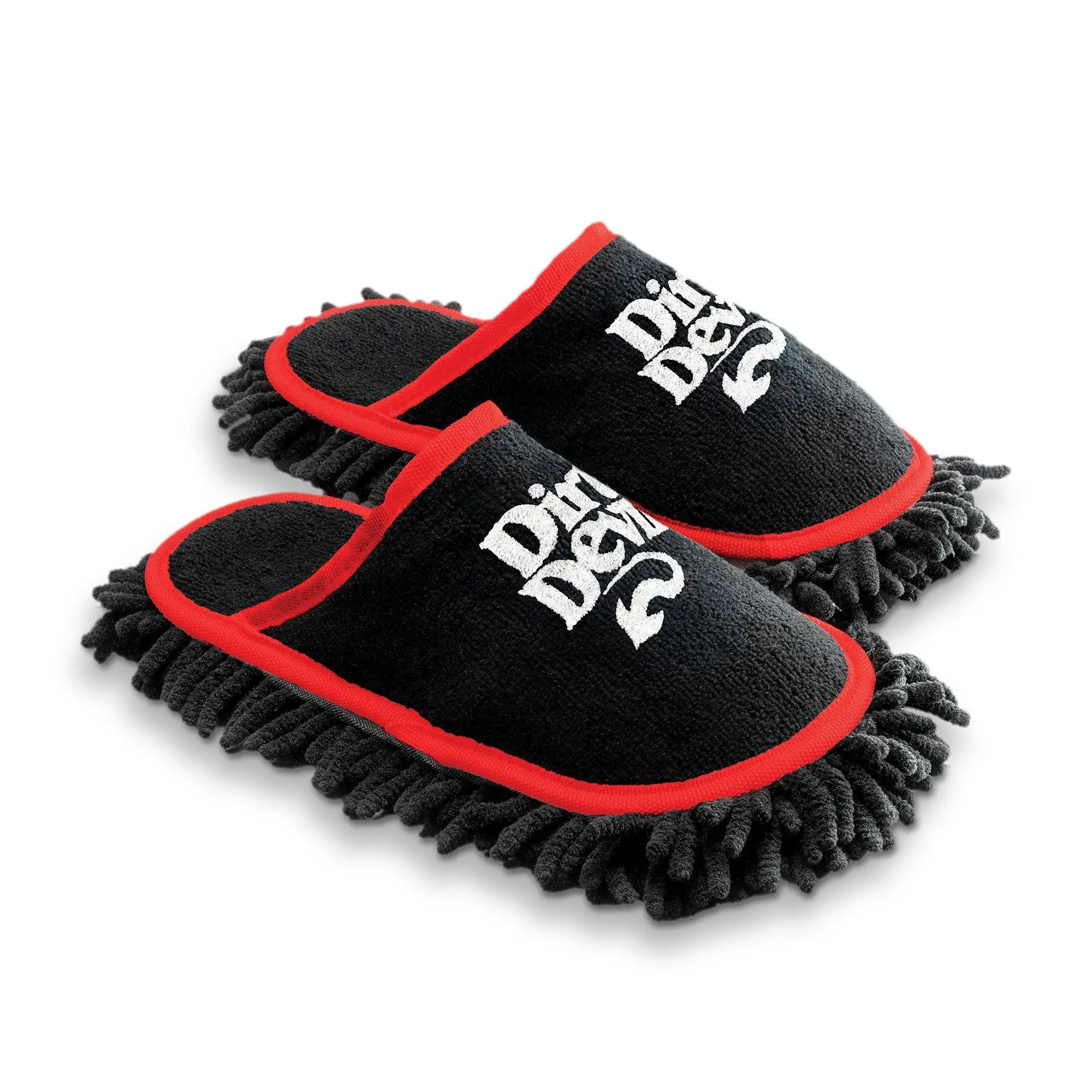 Dirt Devil Cleaning Slippers for Hands-Free Hard Floor Cleaning - Removable Pads, Durable Microfiber and Chenille Fabric - Footwear, Walking Shoes