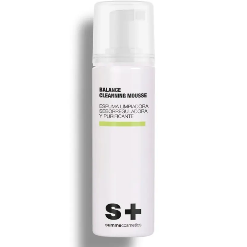 SummeCosmetic Balance Cleansing Mousse Facial Oily Skin & Sebum Control - Skincare Treatment for Oily Skin with S+ Formula - Comfort Cleanser