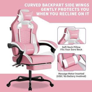 SUIKDA Gaming chair for home use, reclining office chair, student dormitory gaming chair, comfortable chair for long periods of sitting, height-adjustable office chair