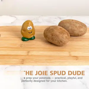 Spud Dude Potato Brush - Vegetable & Fruit Scrubber, Produce Cleaner, Dishwasher Safe, BPA-Free, Nylon Bristles, Fun Kitchen Gadget Cleaning Plastic