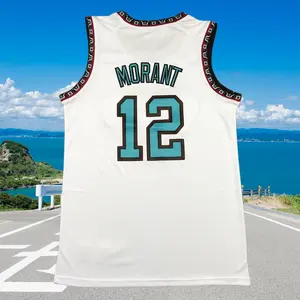 Ja Morant Men's Classic-Design Sleeveless stitched Basketball Jerseys White shirt 2025