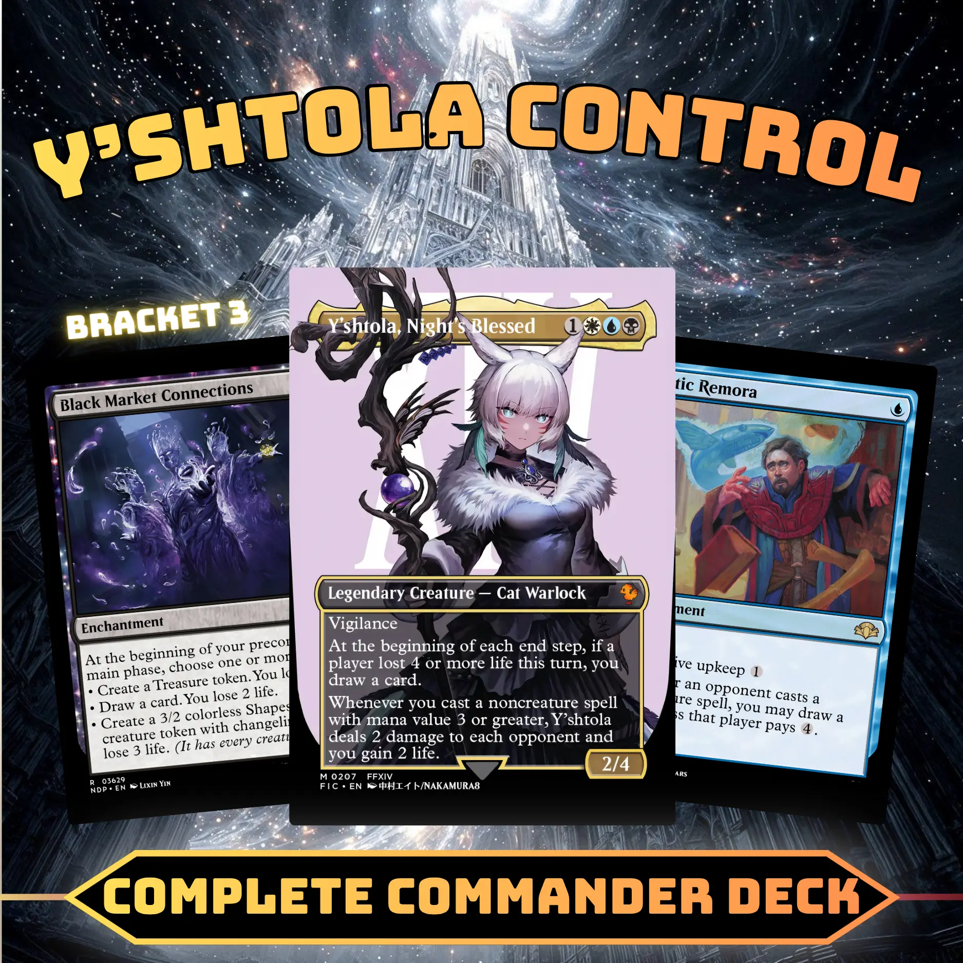Y’shtola Control Commander Style Deck | 100 Cards + Tokens | Custom Proxy Cards