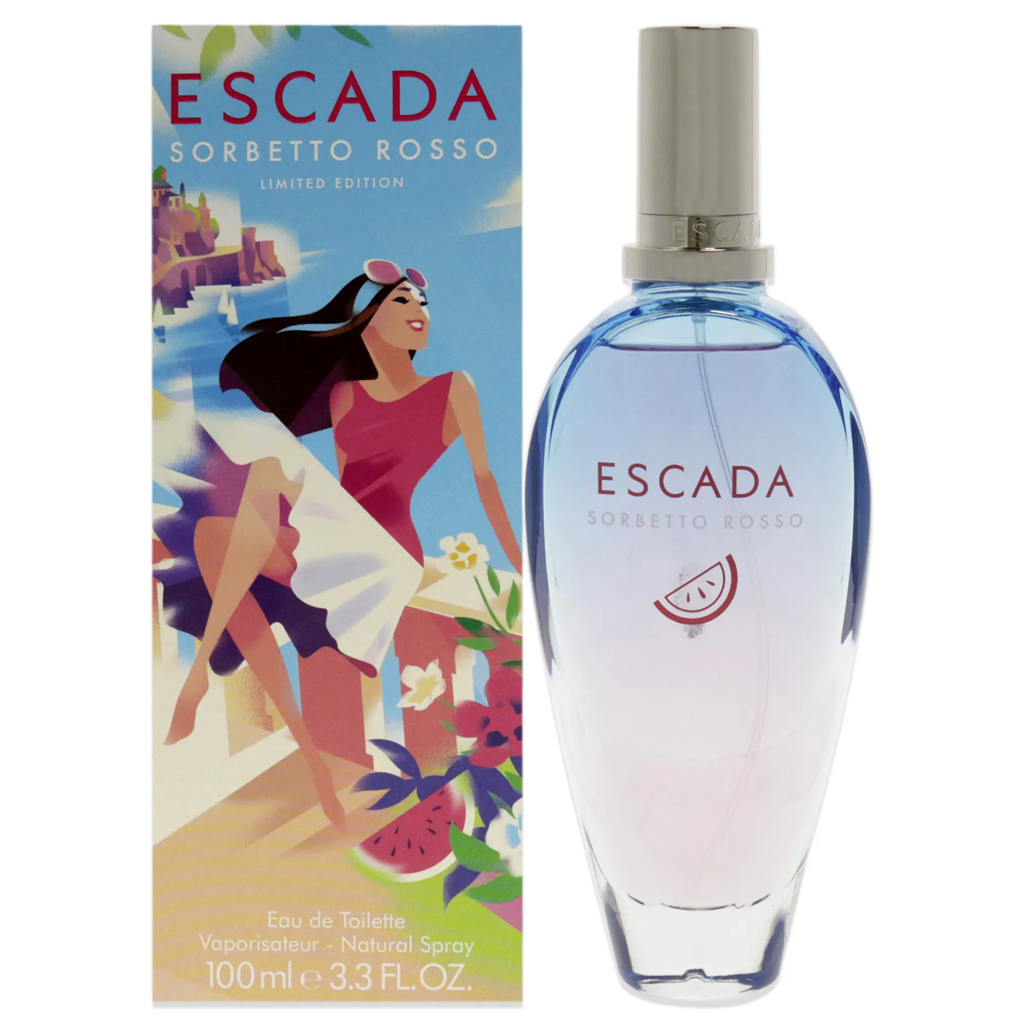 Escada Sorbetto Rosso For Women 3.3 oz EDT Spray (Limited Edition) Escada Sorbetto Rosso For Women 3.3 oz EDT Spray (Limited Edition)