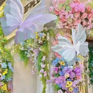 Realistic 3D Butterfly Decorations, Silk Butterfly Ornaments for Weddings & Outdoor Events, Perfect for Photography Backdrops & Seasonal Celebrations