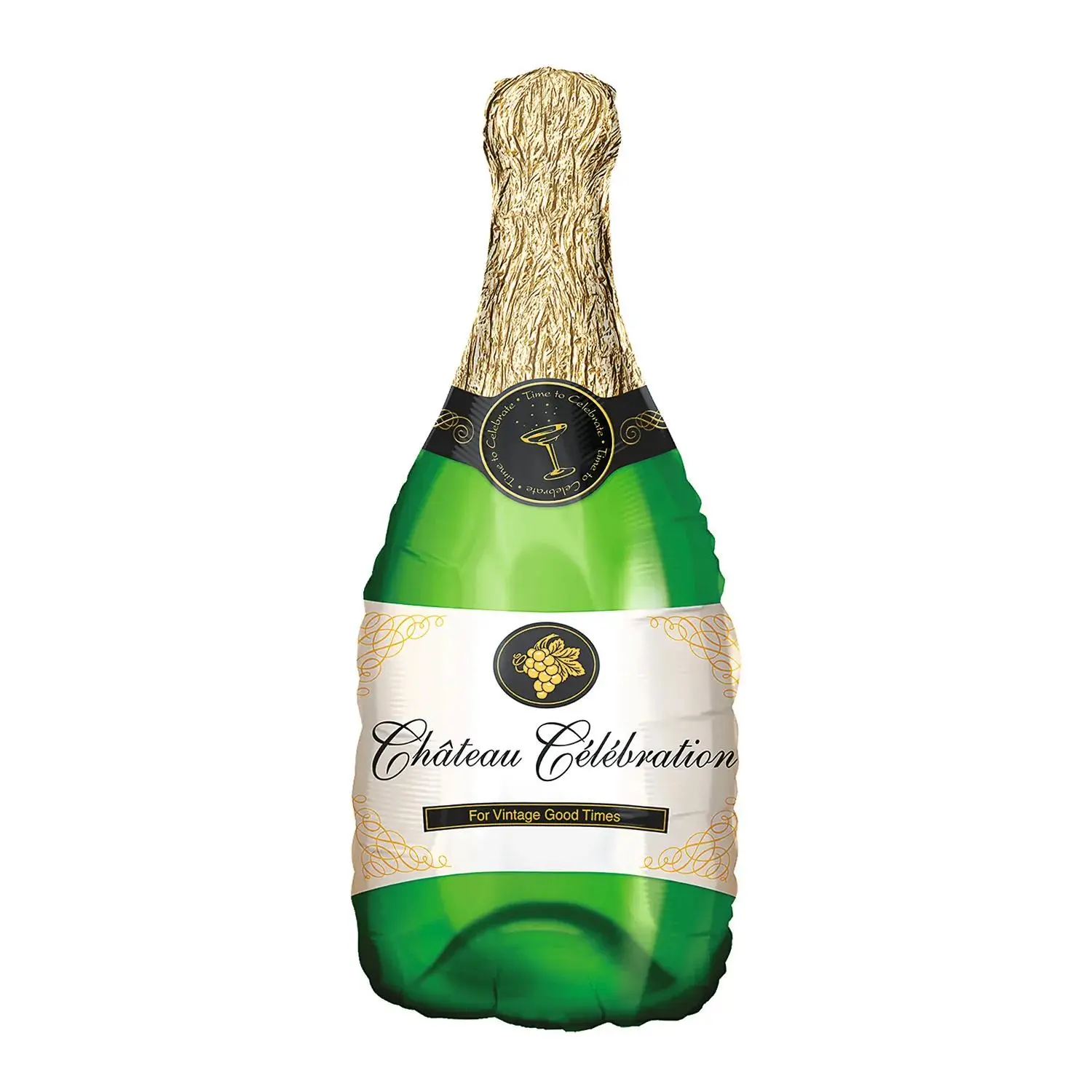 Champagne Bottle Mylar 36" Balloon