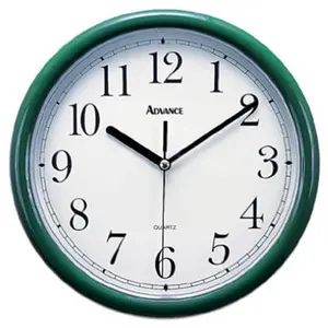 La Crosse Technology Ltd 25205 10 in. Green Plastic Wall Clock