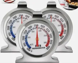 Oven Thermometer Stainless Steel Classic Stand Up Food Meat Temperature Gauge
