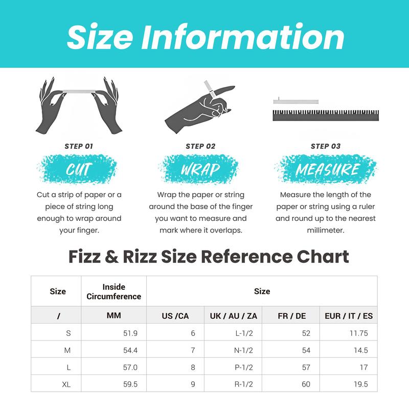 Fizz and Rizz by Yorkett Jewelry Mystery Box of Sterling Silver Sized Rings - 925 Sized Rings Surprise Jewelry - Secret Box - Bubble Bomb - Fun Gift for Parties Unique Set Adventure