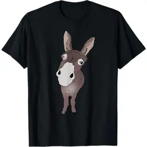Funny looking Donkey Gift idea for cute Donkeys & Horses T-Shirt