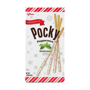 Glico Pocky Mint Cream Biscuit Sticks 67g - Thai Imported Snack