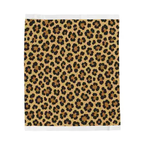 Leopard Print Plush Blanket — Cozy Animal Print Throw for Home & Travel