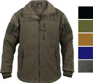 Special OPS Tactical Fleece Jacket Military Solid Army Uniform Thick Full Zip Sweatshirt