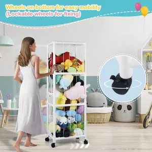 Large Stuffed Animal Storage Zoo, Stuffed Animal Holder, Stuffed Animal Storage for Playroom, Bedroom, Nursery(Large)