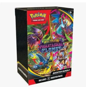 Pokemon Phantasmal Flames Booster Bundle Box Trading Card Game TCG | 6 Packs Sealed New