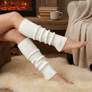 Women's Fashion Knit Neon Leg Warmers for 80s Sports Party Yoga Accessories - Retro Stretchable Warm Leg Sleeves Perfect for Dance Fitness Workout Costume Cosplay Halloween Outfit Comfortable Elastic Design