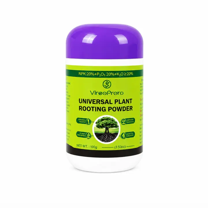 E08  Plant Rooting Powder Supplement, Gentle Root Growth Aid for Plant Cuttings, Transplant Seedlings & Fruit Saplings, Supports Root Development, Easy-to-Use Powder for Daily Home Gardening Propagation Care