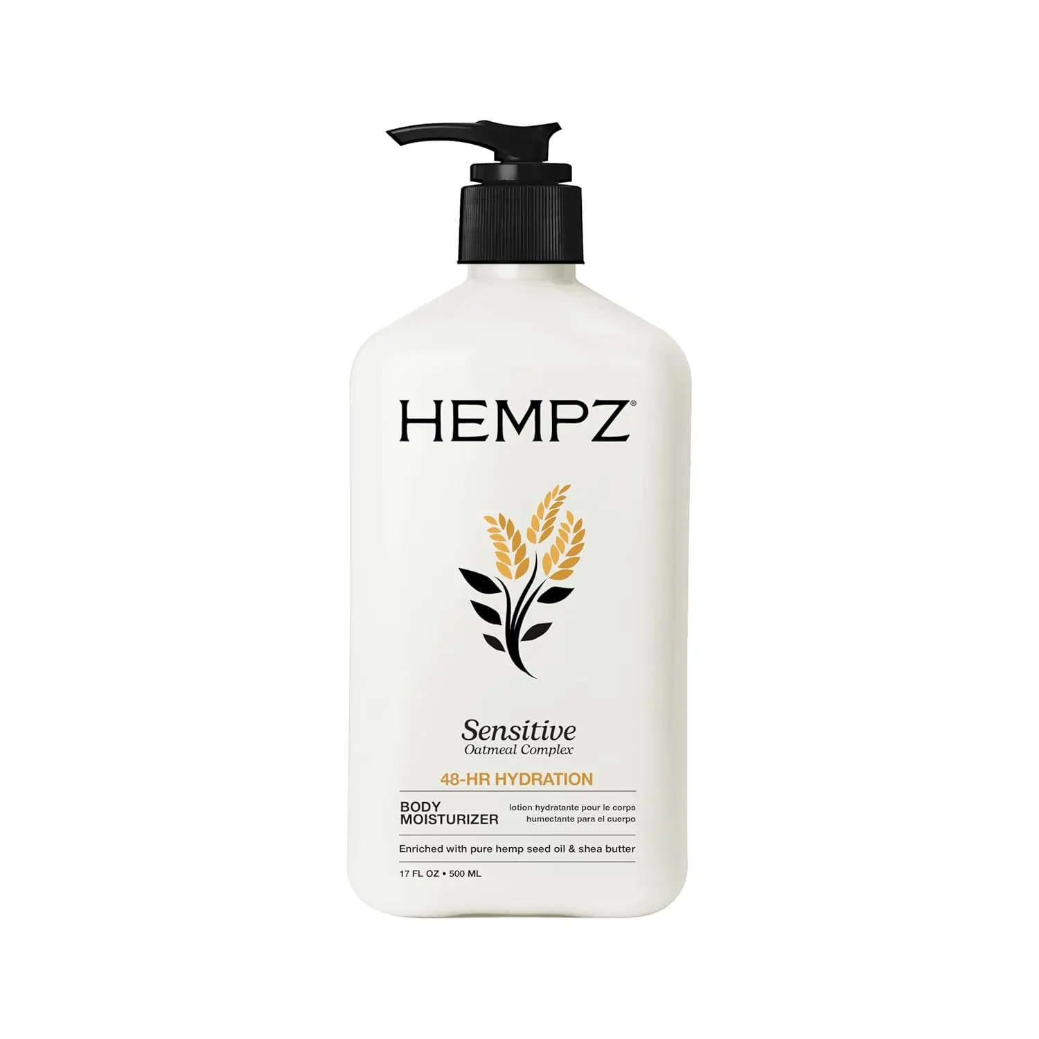 Hempz Sensitive Skin Herbal Moisturizer: Soothing Lotion, 17 Fl Oz | Gentle formula fits easily into a daily self-care routine
