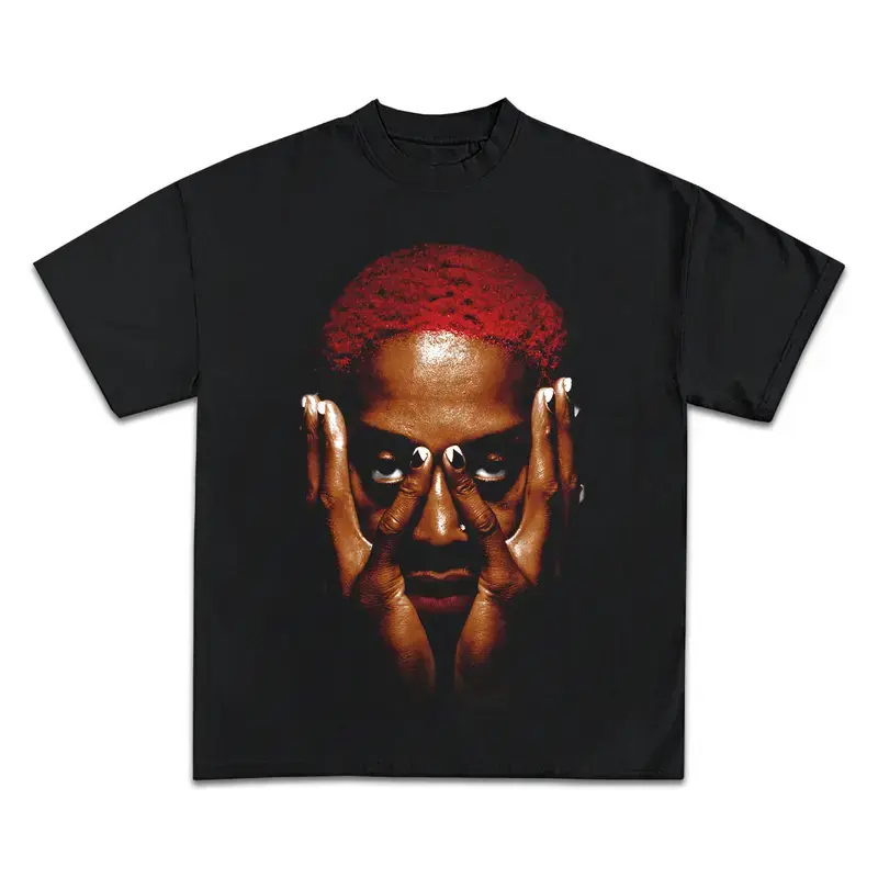 Dennis Rodman Jumbo Red T-Shirt Front Print, All Color, For Women, For Men