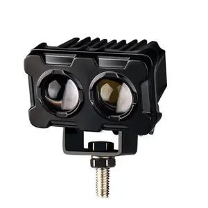 Motorcycle LED Light, Dual Color Lens Focus Light, Super Bright Motorcycle Headlight, Fog Light, Warning Light, Motorcycle Accessories