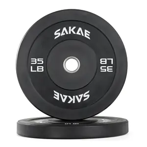 Olympic Rubber Bumper Plates, Pair, Multiple Sizes