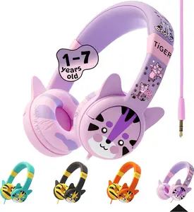 Kidrox Tiger Wired Kids Toddler Headphones