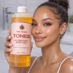 TINA TONER Tones and NOURISHING BODY OIL papaya Skincare 16 oz