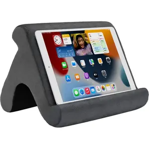 Tablet Pillow Stand - Holder & Dock for Bed with 3 Viewing Angles, Compatible with Tablets, Phones & iPad Pro 9.7, 10.5, 12.9 Air Mini 4, 3, Kindle, E-Reader & Books (Grey)