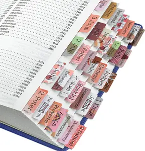 Bible Tabs, 75 Tabs, Minimal Morandi, Laminated Bible Tabs for Women and Men, Bible Tabs for Study Bible, Bible Index Tabs