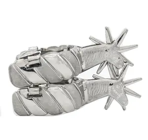 Espuelas Acero Cabeza De Caballo Dos Tonos Horse Head Design Spurs