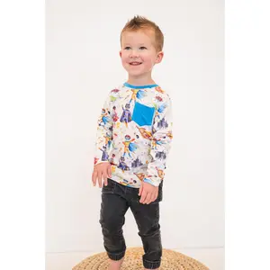 LONG SLEEVE POCKET TEE - KA-POW!