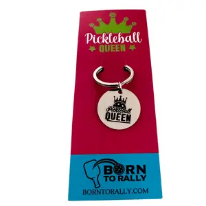 Pickleball Queen Keychain