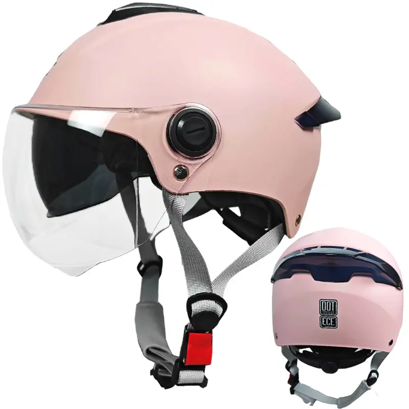 Pink + short transparent mirror