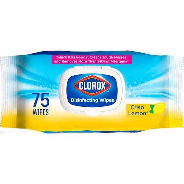 CloroxDisenfecting wipes Crisp Lemon CloroxDisenfecting wipes Crisp Lemon