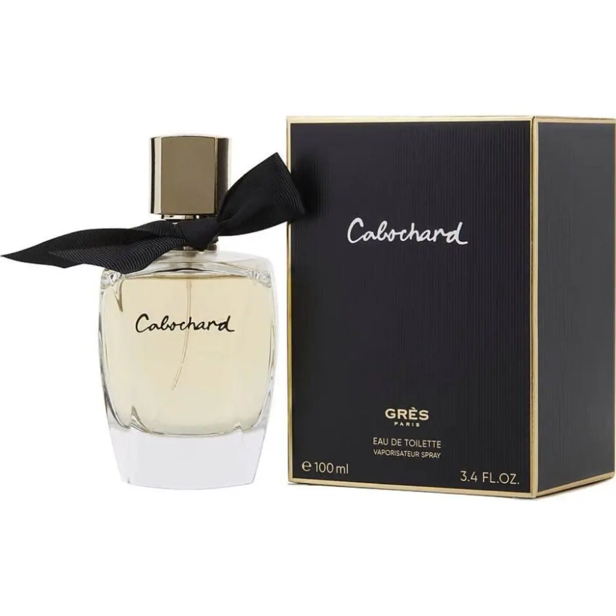 Parfums Grès Cabochard Women's Eau de Toilette (EDT) - 3.4 fl oz Full-Size Citrus-Infused Floral Botanical Jasmine-Themed Luxury Formal Wear Fragrance with Rose Accents, New in Box, Citrus-Infused Women's Fragrance, Jasmine-Themed Women's Fragrance