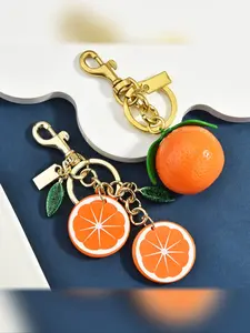 Realistic Fruit Bag Charm Keychain, Handbag Accessory, keychain for bags, Pendant, Casual Style, All Seasons, Fruits Pattern