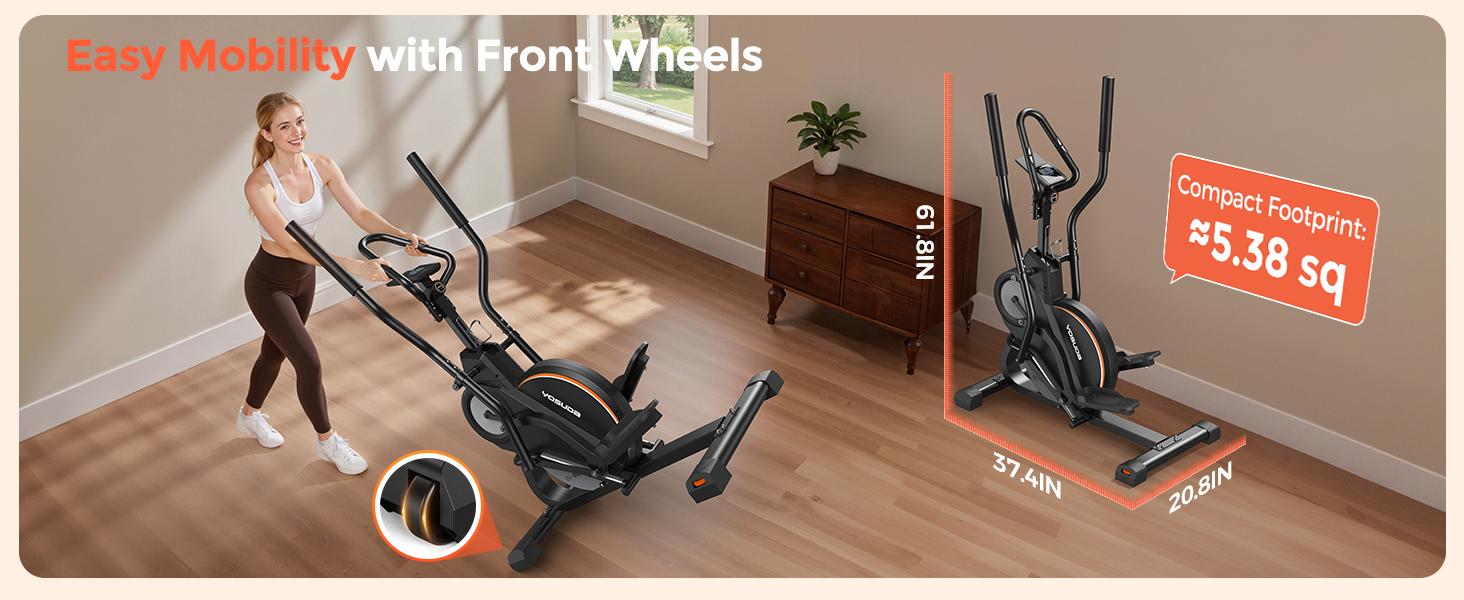 YOSUDA Elliptical Exercise Machine, 3-in-1 (Elliptical + Cardio Climber + Stair Stepper) Elliptical Machine for Home gym with 45°Incline, 15.5 in Stride, 16-Levals Resistance, Quiet Magnetic System, aerobic exercise equipment