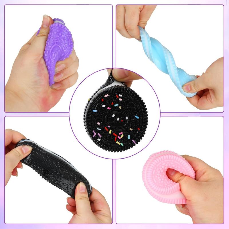 Squeeze Toy for Stress Relief, 1 Count Cookies Shaped Stress Relief Toy, Ultra-soft Decompression Venting Toy, Funny Toy for Adults , Stress Relief Squishy Sensory Stress and Anxiety Relaxing Ultra-Soft Cookies for Birthday Gifts Party