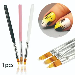 Nail Art Brush Set, Gradient & Floral Design Brushes, Wooden Handle, Nylon Bristles, Liner Pens, Professional Nail Tools