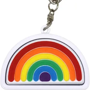 Rainbow Fidget Clicker: keychain accessory, stress relief, cute must have