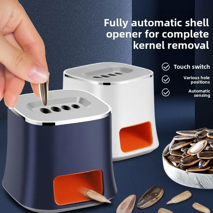 Automatic Sunflower Seed Sheller - Electric ABS Plastic Shell Opener, Multi-Purpose Kitchen Gadget with Vegetable Dicing Function for Home Kitchen Use, Kitchen Gadgets