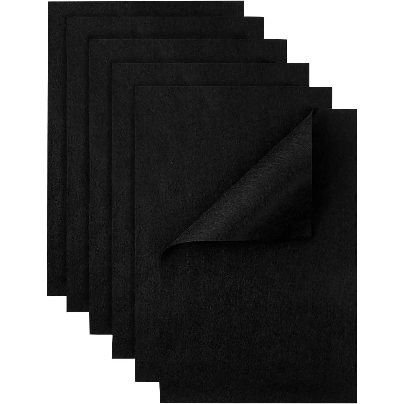 Felt Fabric Sheets - 6 count Felt Squares - 8x12 A4 Soft Felt Squares, 1 Colors Felt Papers, 1.5mm Soft Felt for Sewing, Patchwork, Decoration, Embroidering, Book, DIY Craft Felt