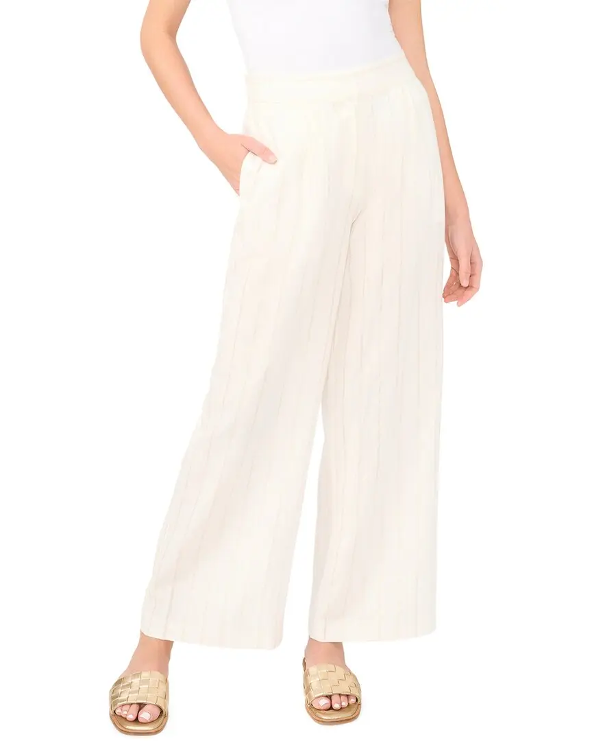 Vince Camuto Pleat Front Linen-Blend Pant