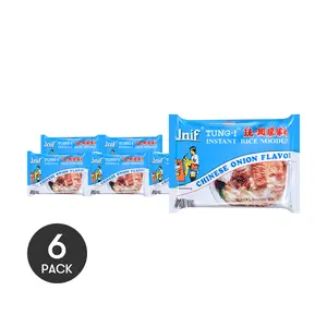 Unif 6-Pack Taiwanese Pork Sauce Flavor Rice Noodles - Authentic Traditional Taste, 62g x 6