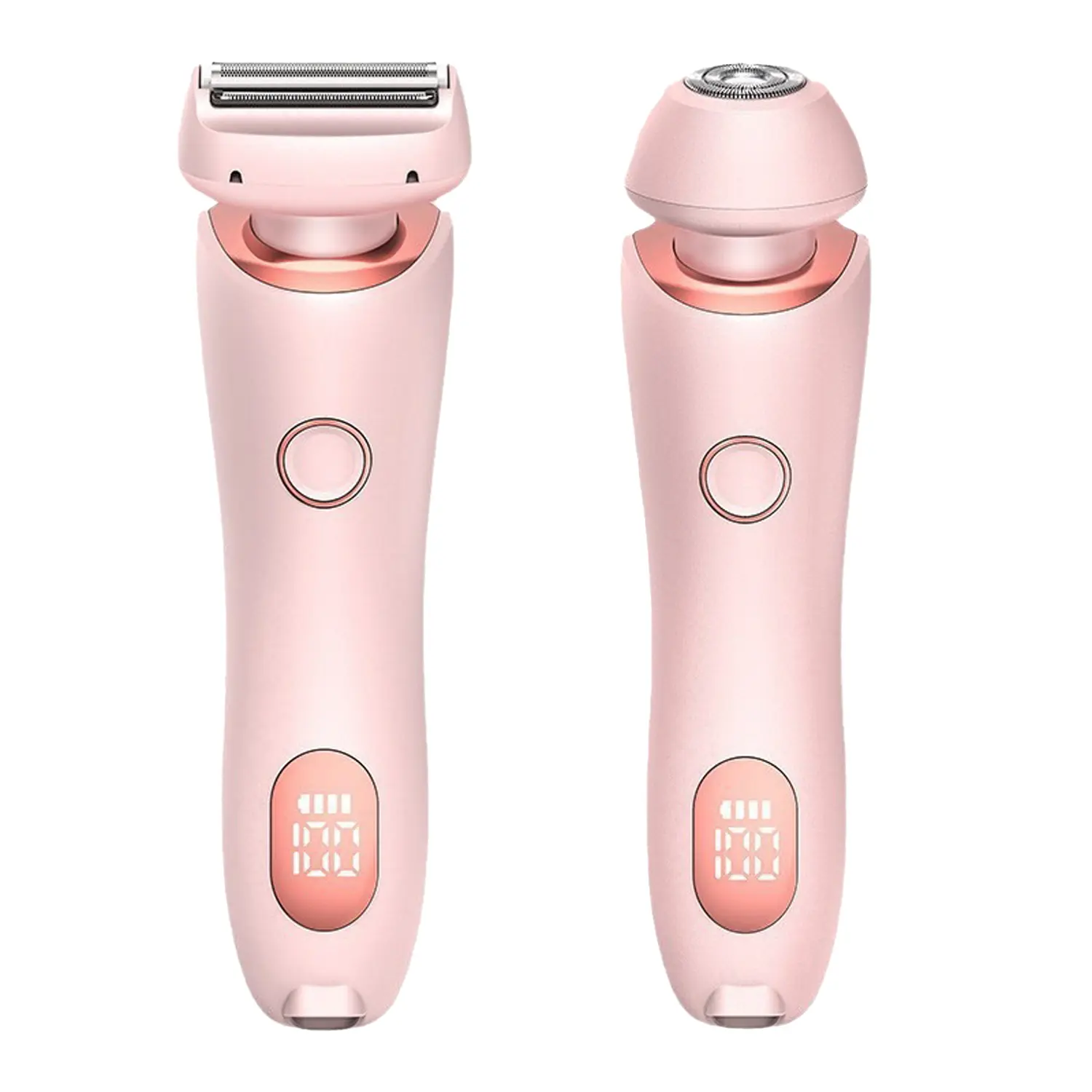 Women Electric Shaver (Pink),2 in 1 Electric Shaver Razors,  Mermaid Shaver,IPX7 Waterproof Wet Dry Portable Body Hair Trimmer,smooth Stainless Steel
